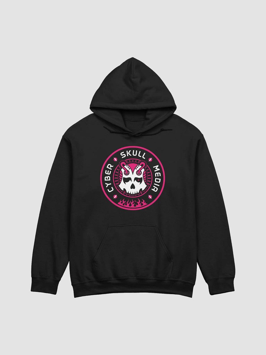 Cyber Skull Media Logo Hoodie | Pink product image (1)
