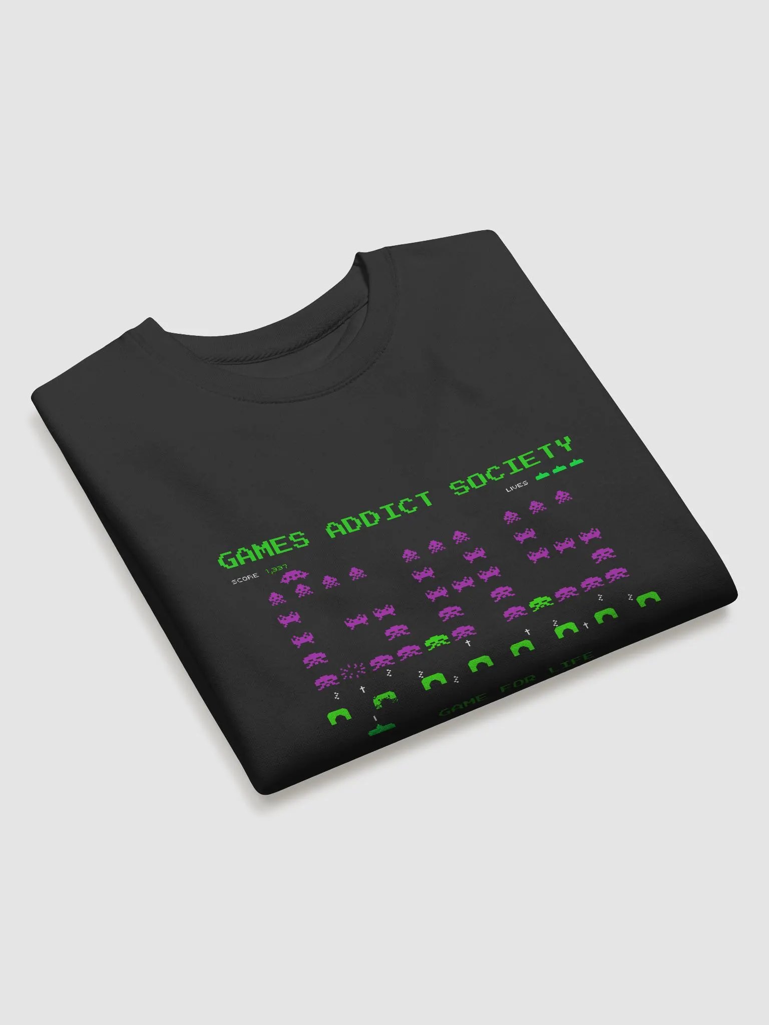 Games Addict Society Sweater with slogon product image (3)