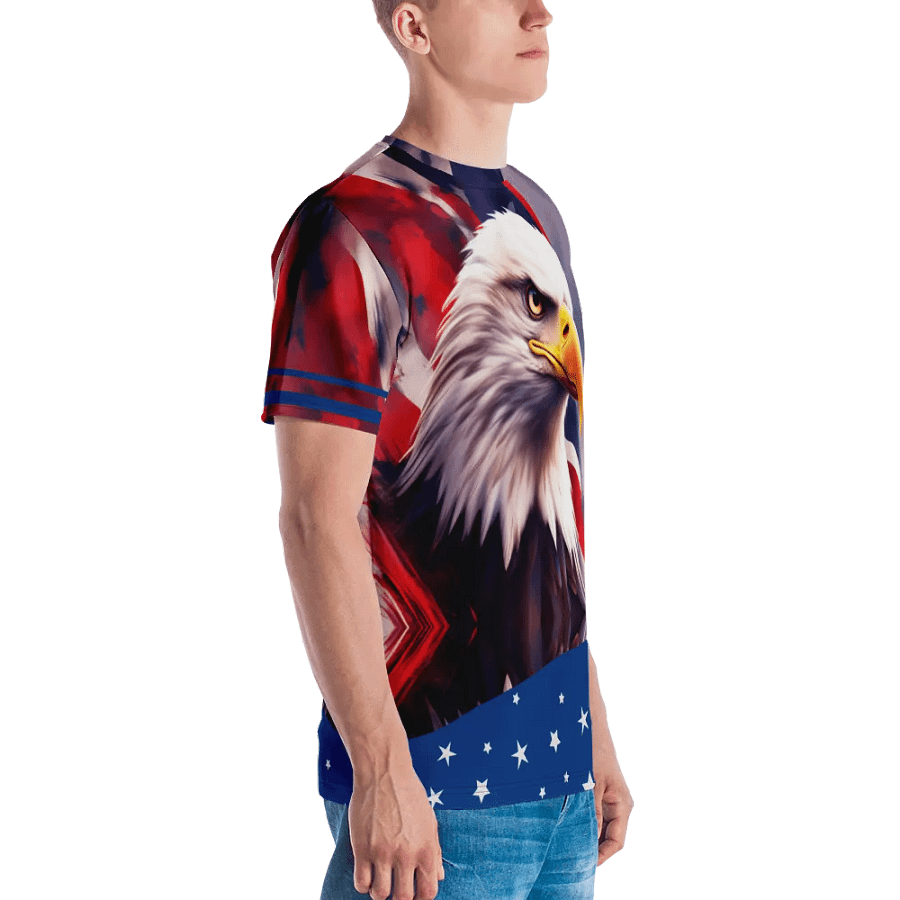 USA Eagel T-shirt/All-Over Print Crew Neck T-Shirt by Sublicolor product image (3)