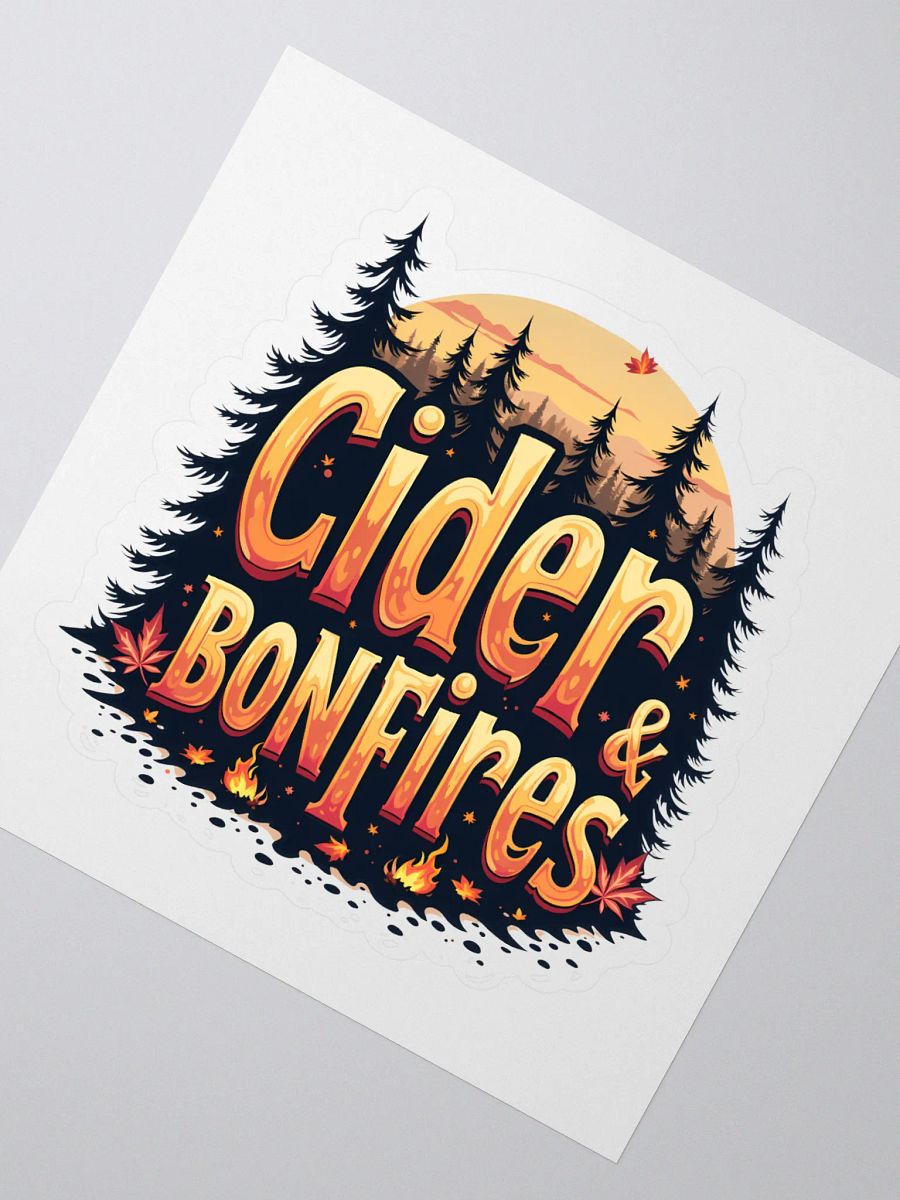Cider & Bonfires Kiss Cut Stickers product image (2)