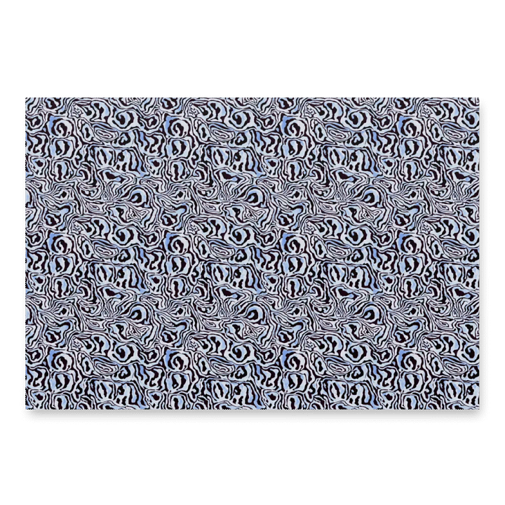 Blue Black Snake Pattern Paper product image (2)