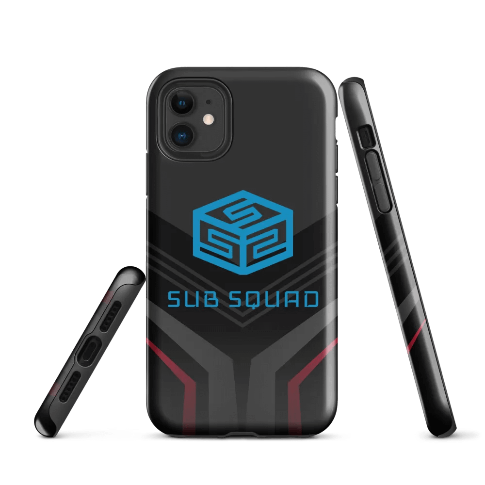 Sub Squad Official Tough iPhone® Case - Red & Black product image (1)