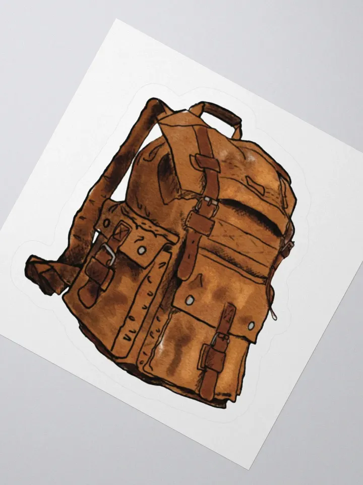 Vintage Adventure Backpack Sticker product image (2)