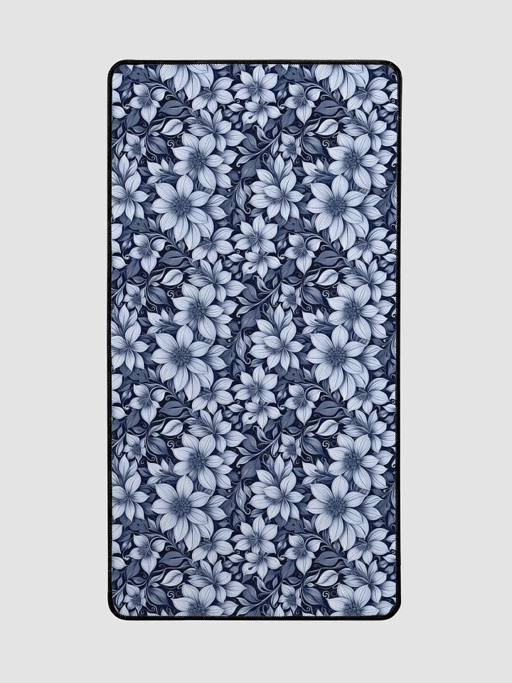 Indigo Flowers Desk Mat product image (2)