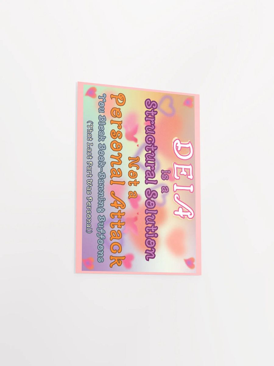 Hands Off DEIA, Structural Solution, Protest Poster product image (10)