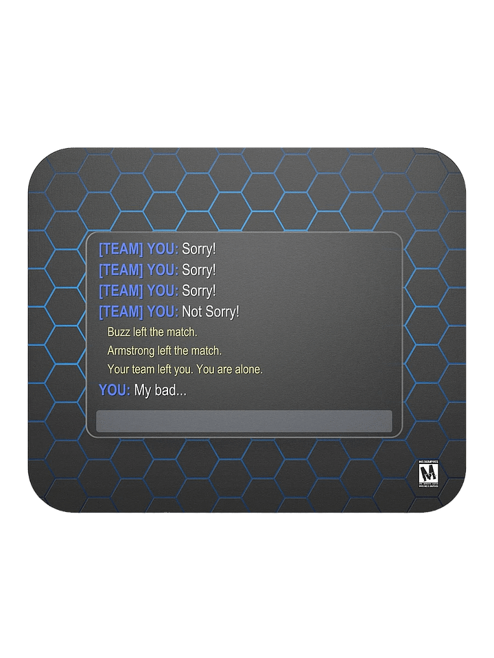 Carball Quick Chat Champ: Not Sorry - Mouse Pad | #MadeByMELO product image (2)