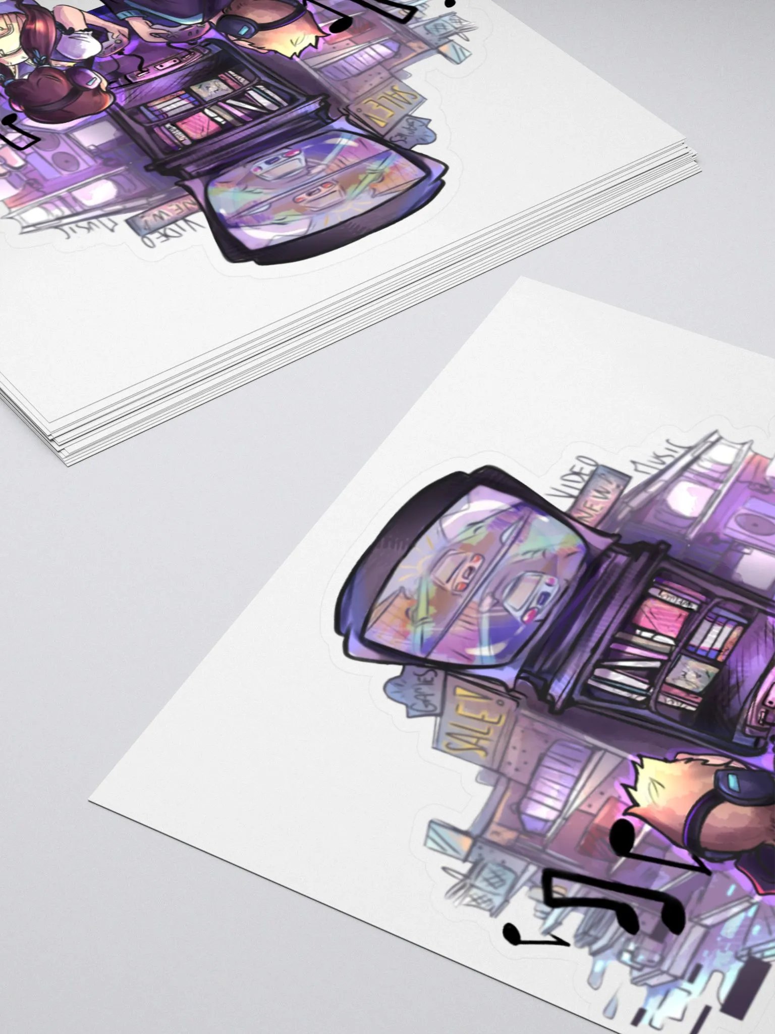 Kiss Cut Sticker - Purple Dreams product image (4)