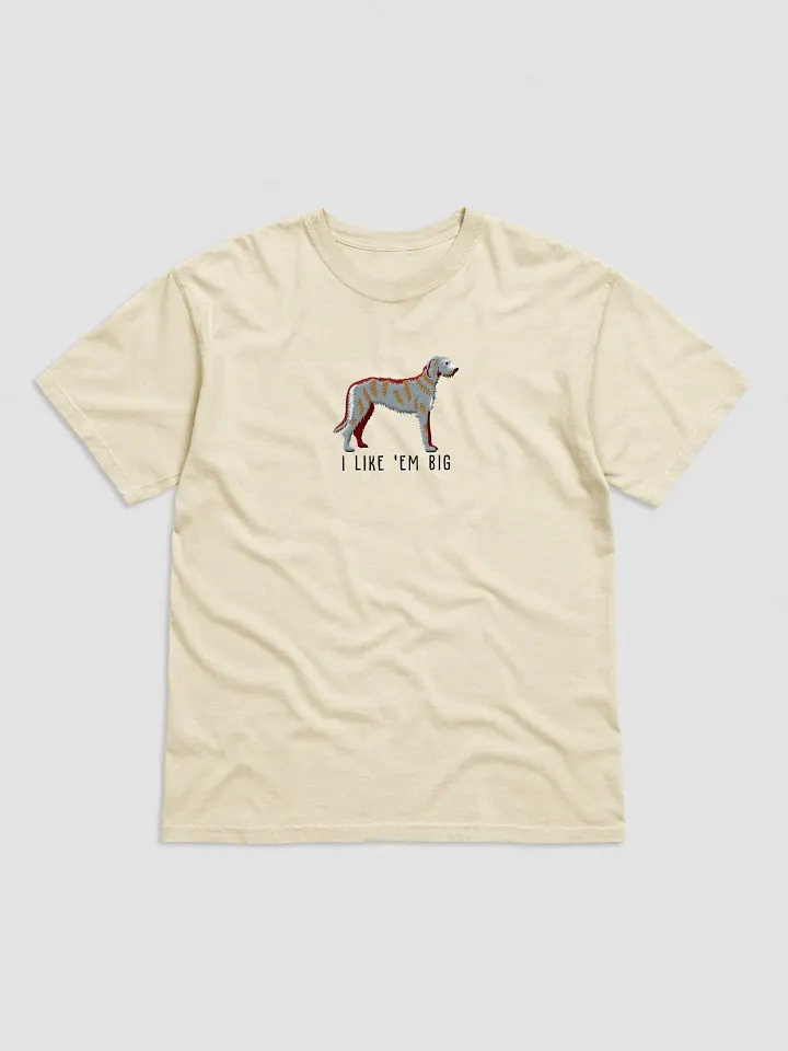 I Like 'Em Big T-Shirt(Embroidered) of an Irish Wolfhound product image (33)