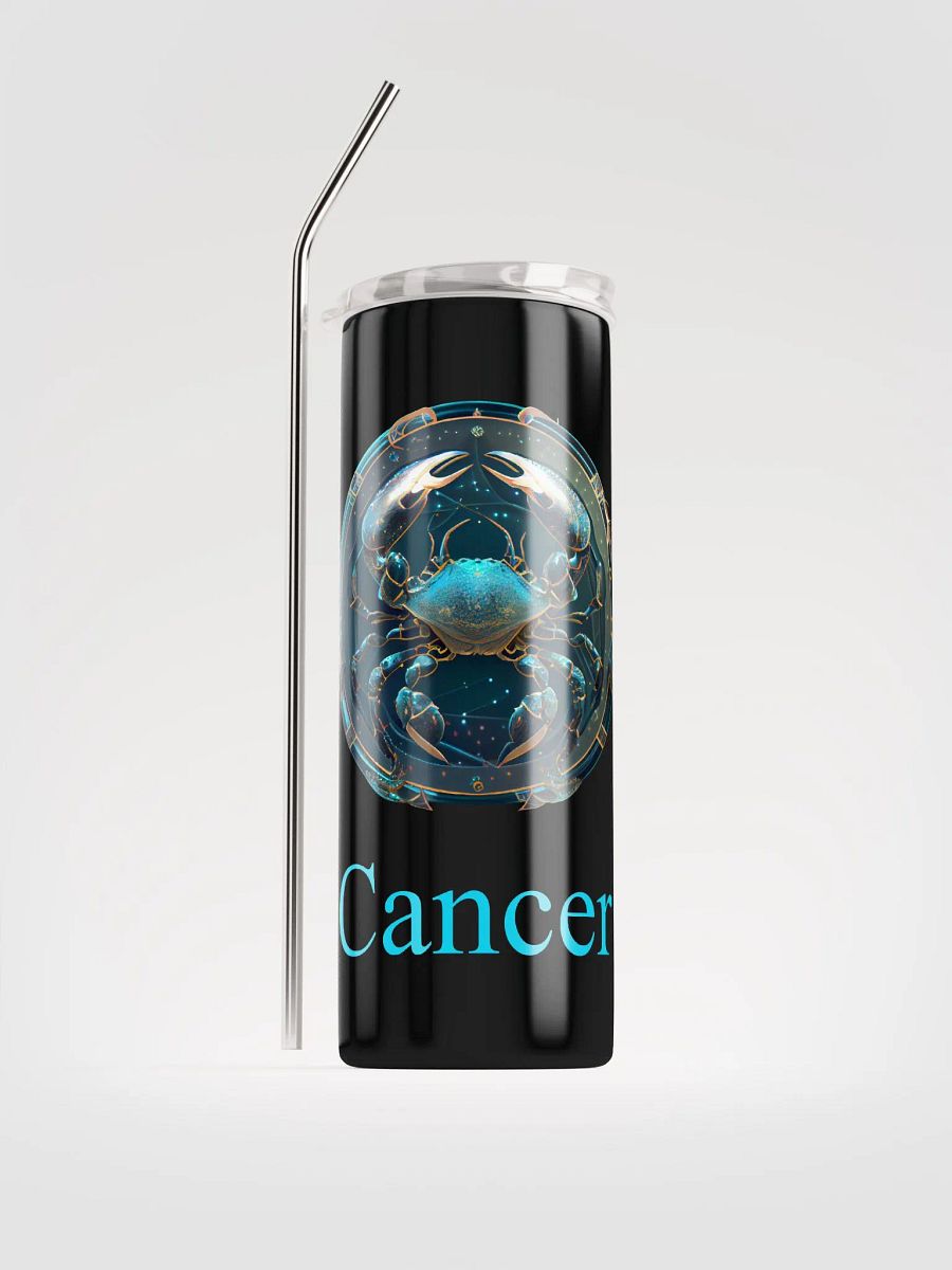 Cancer Zodiac Stainless Steel Tumbler: Embrace Cosmic Comfort! ♋ product image (1)