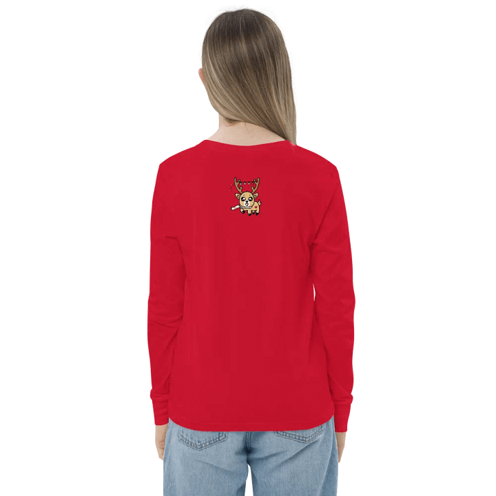 Festive Reindeer Christmas Long Sleeve Tee product image (2)