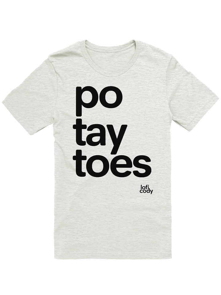 🥔 T-Shirt (Ash White) product image (1)