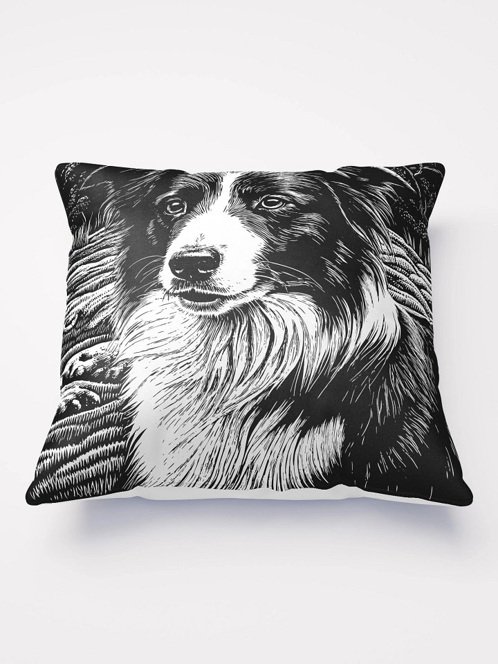 Border Collie Throw Pillow product image (1)