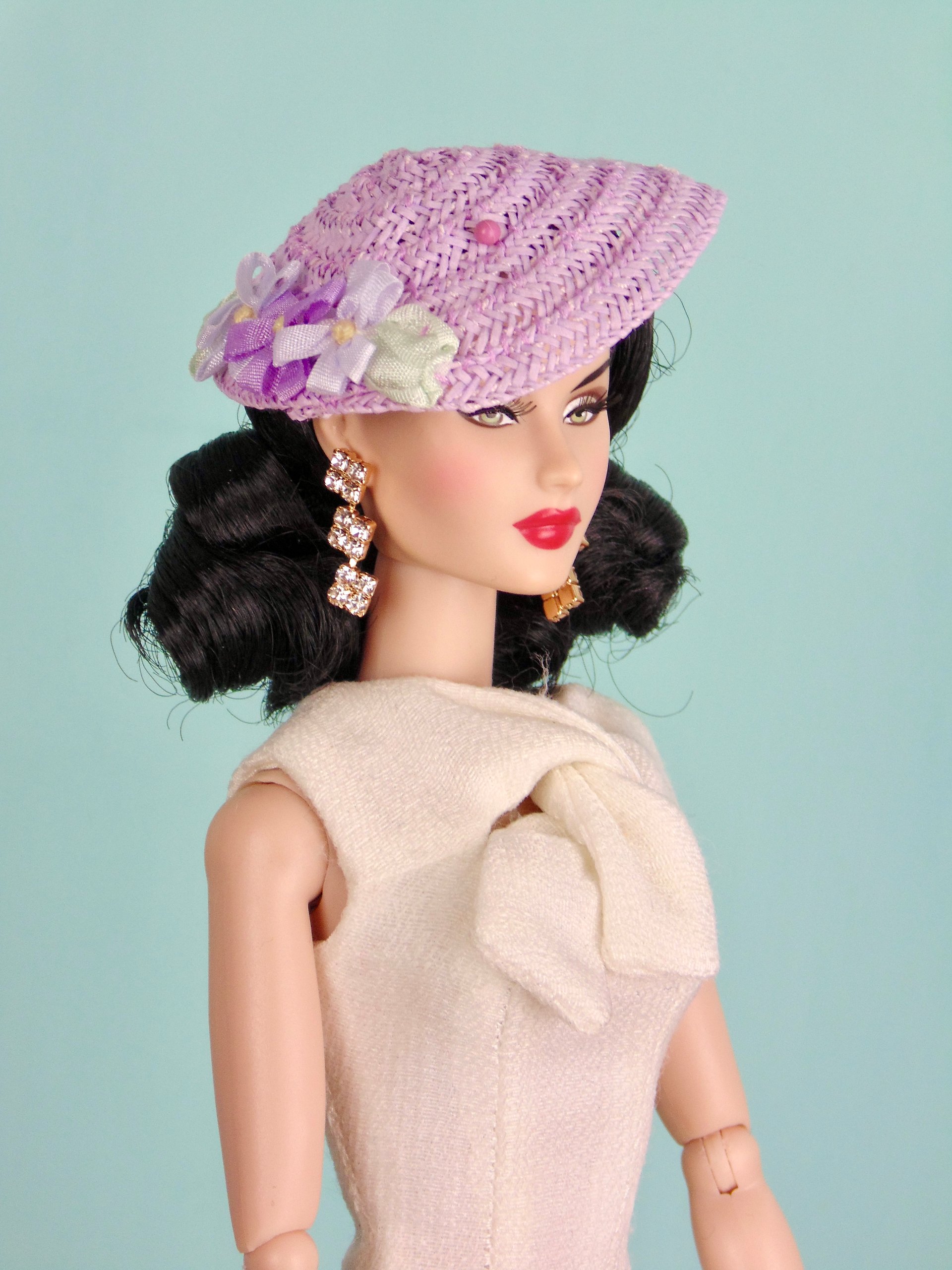 Lavender hat for 12” fashion dolls product image (5)