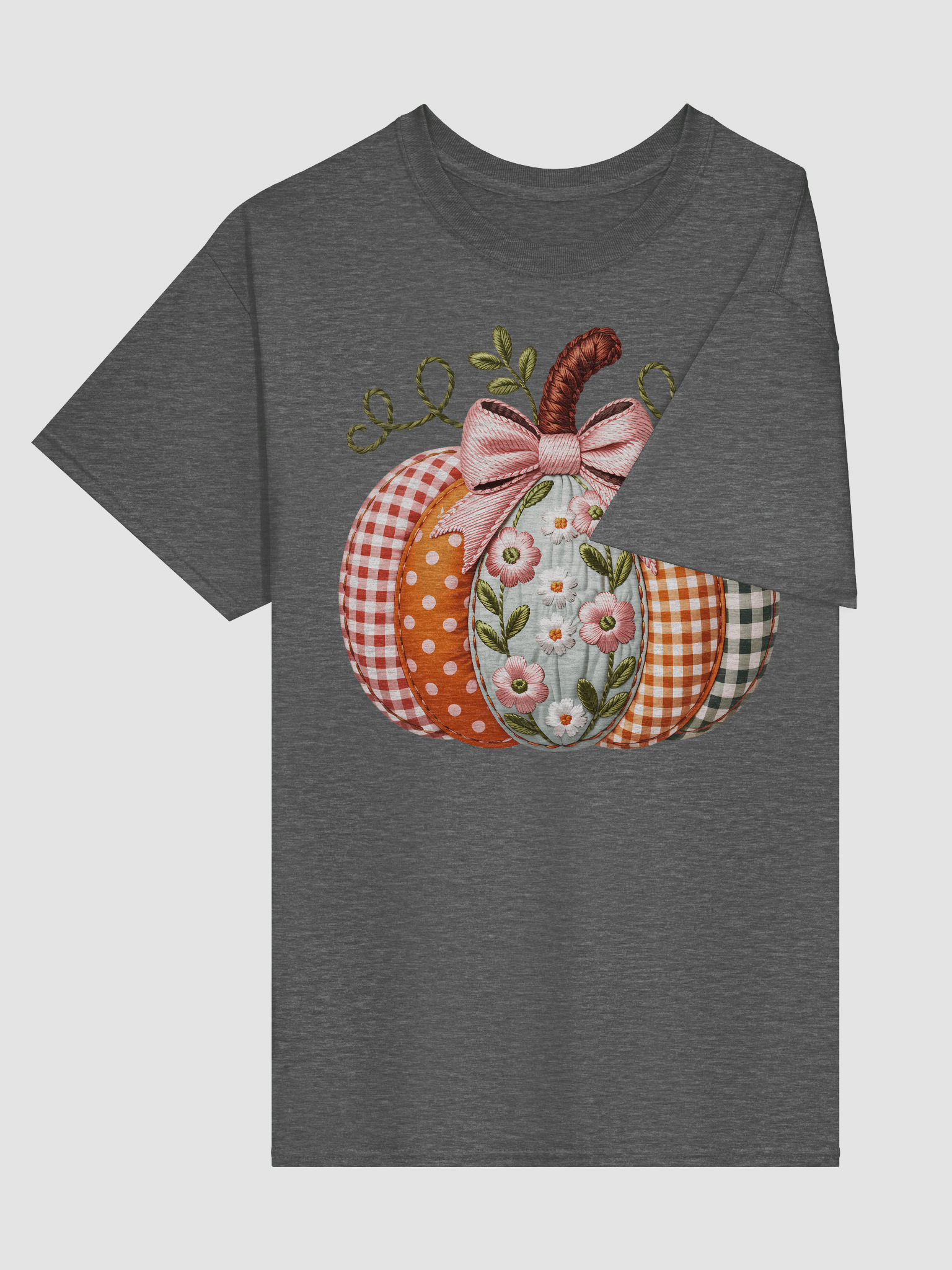 Patchwork Pumpkin Graphic T-Shirt product image (35)