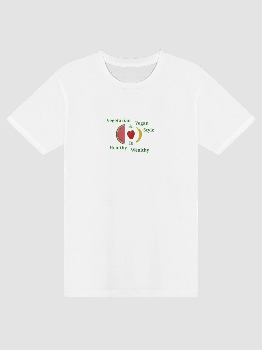 Healthy Wealthy Vegetarian & Vegan Tee product image (3)