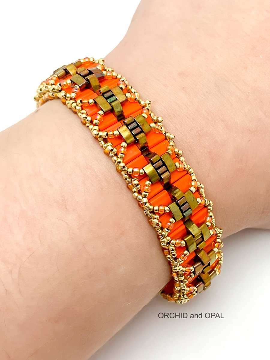 Beading Pattern – Pleated Tila Bracelet product image (7)