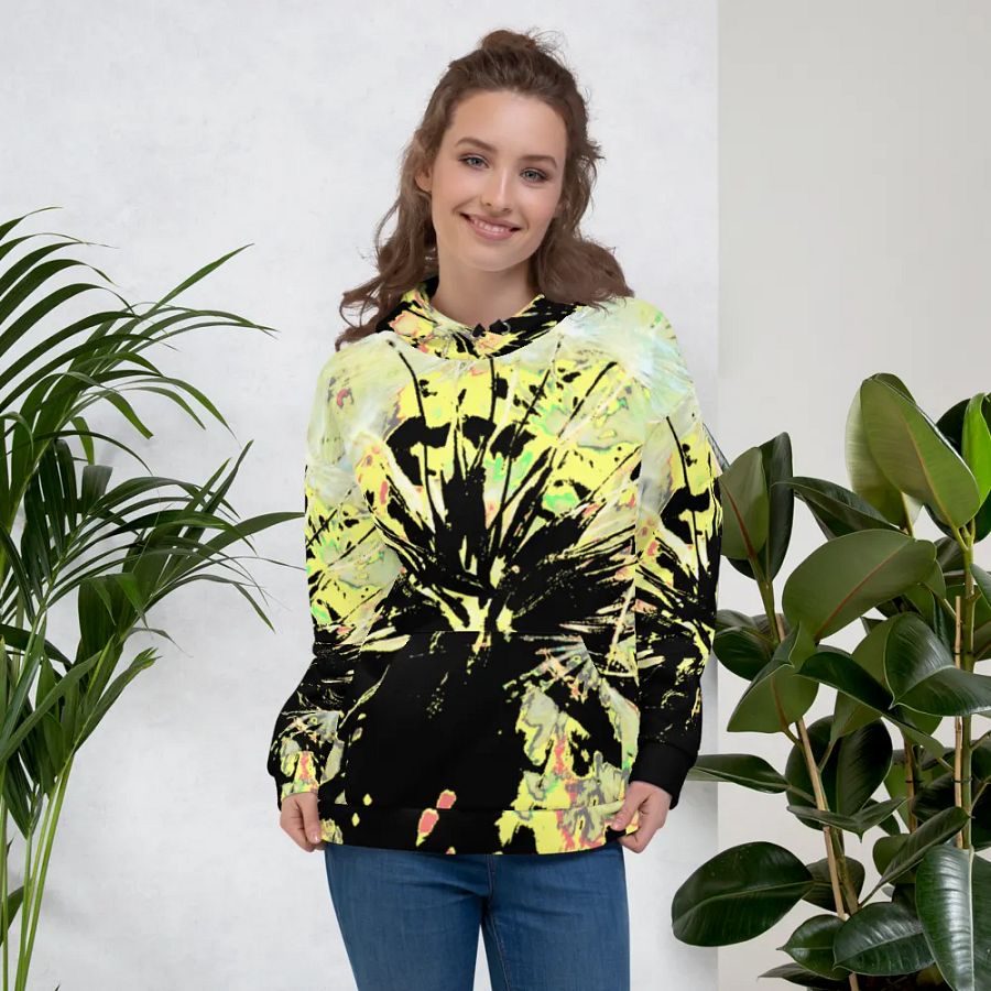 Energetic Abstract Dandelion Seeds Unisex Pull Over Hoodie product image (5)