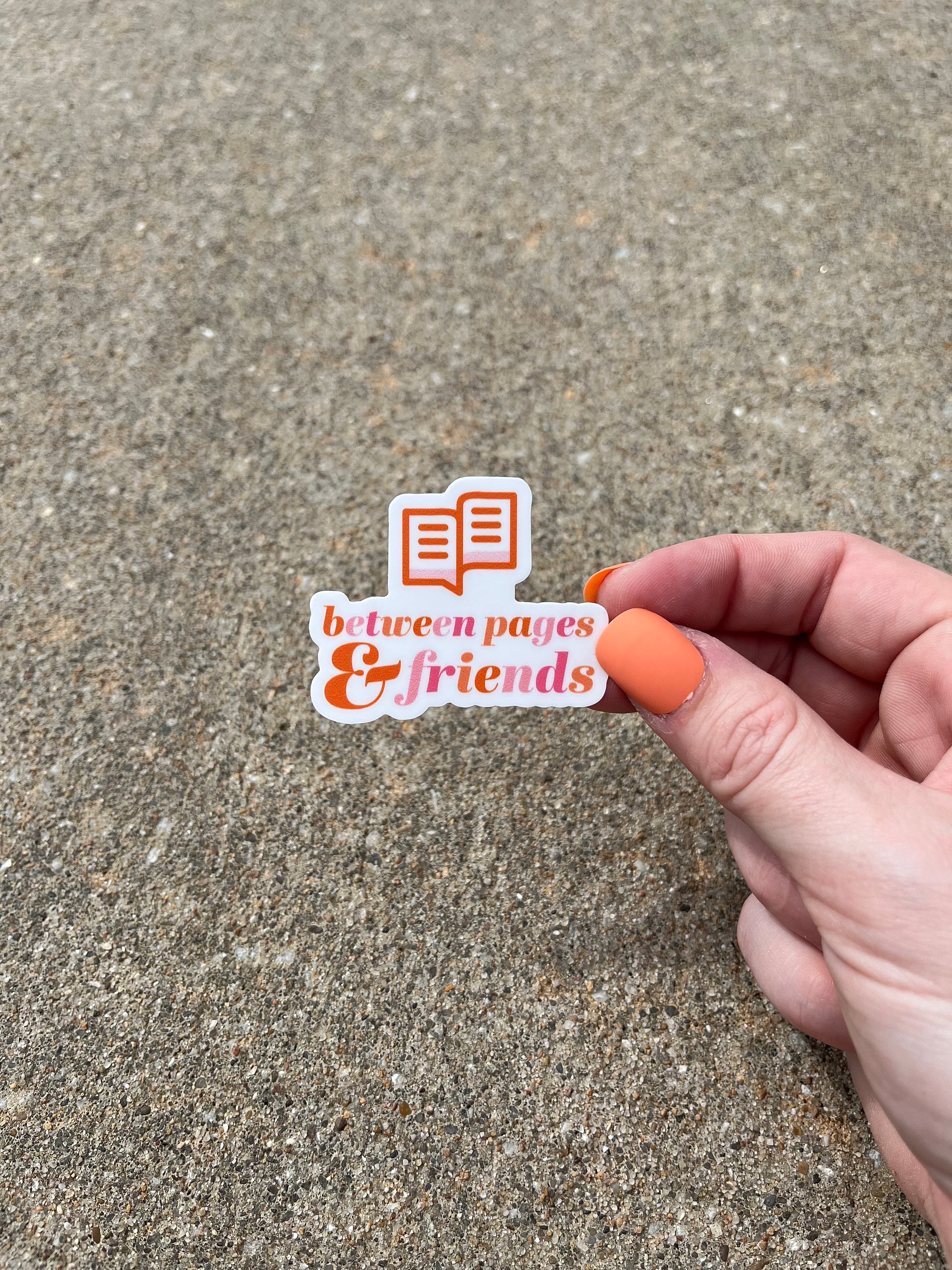 Between Pages & Friends Logo Sticker product image (2)