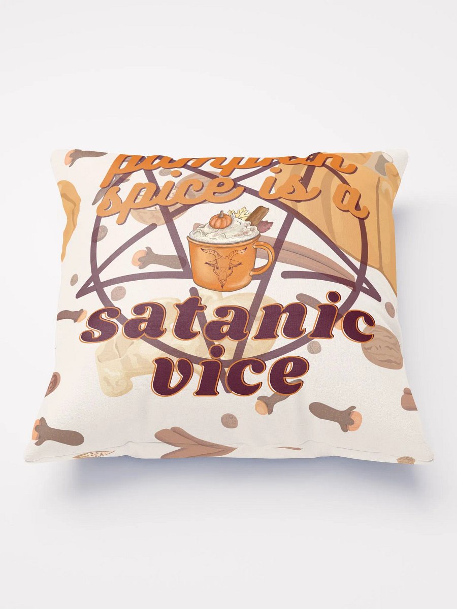 Pillow: Pumpkin Spice Satanic Vice product image (1)