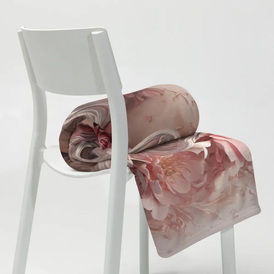 The floral girl design throw blanket product image (20)