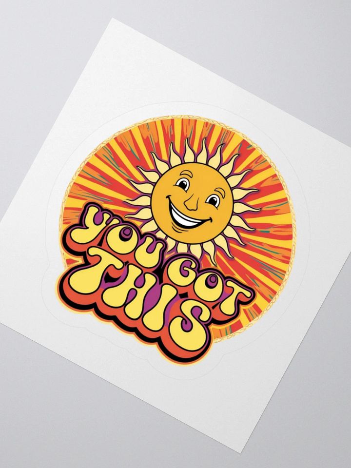 Retro Sun 'YOU GOT THIS' Kiss Cut Stickers product image (4)