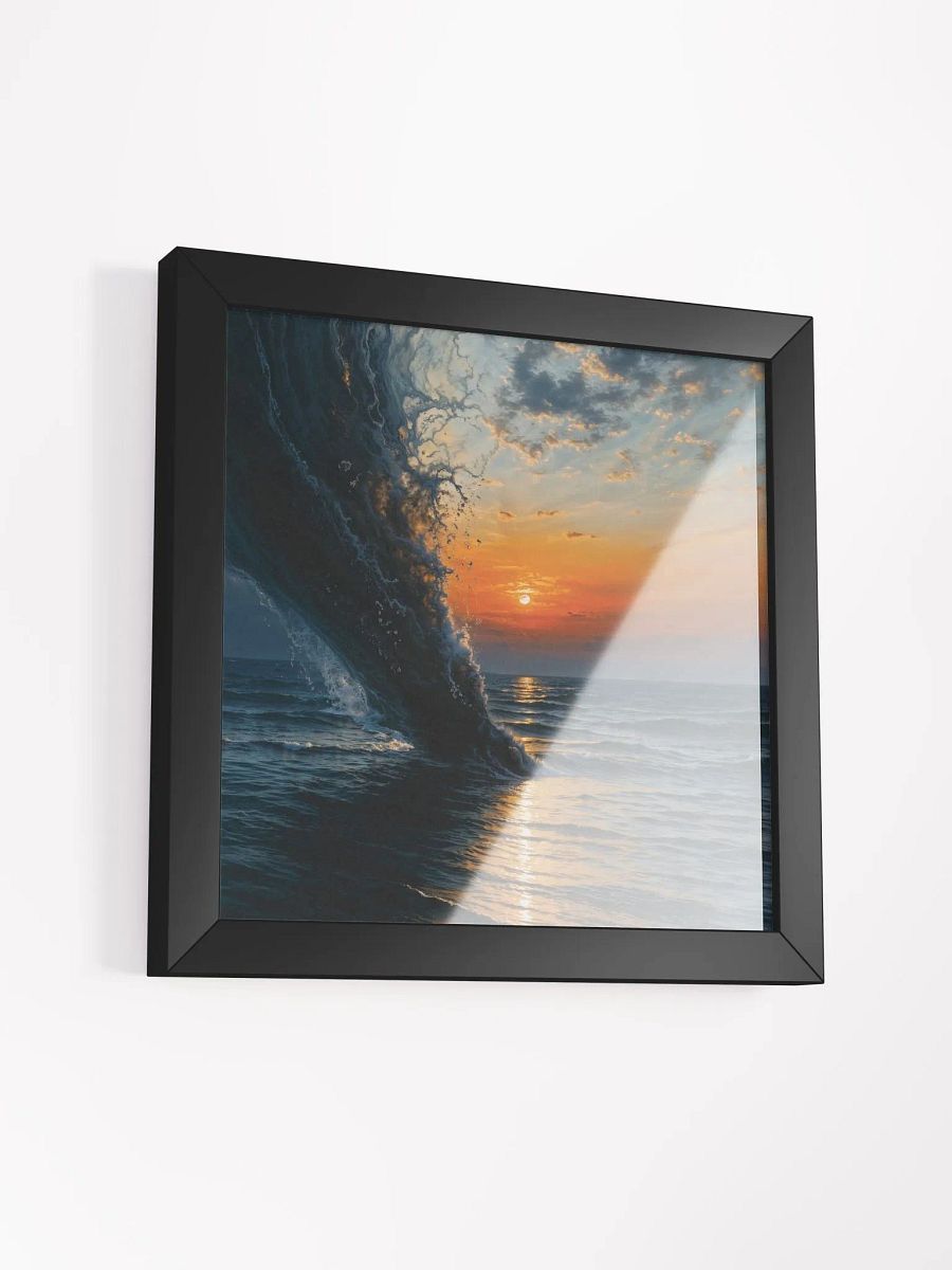 Golden Wave Sunset Framed Print product image (26)