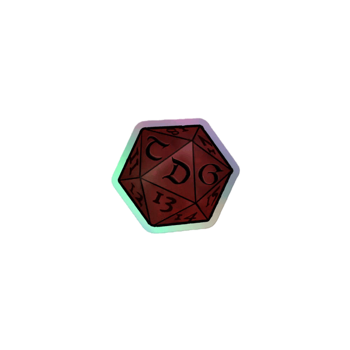 TDG Holo sticker dice product image (1)