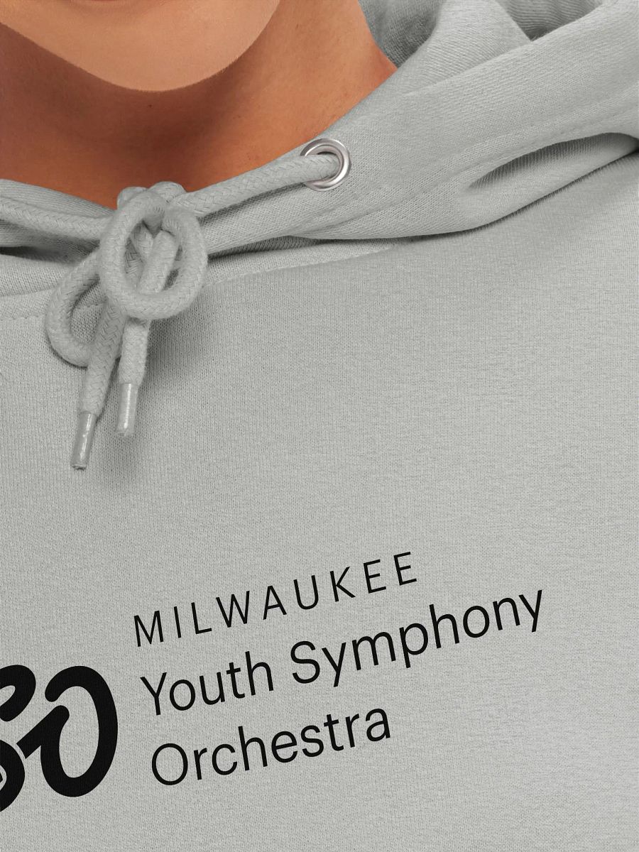 MYSO Grey Hoodie with Black Full Logo product image (7)