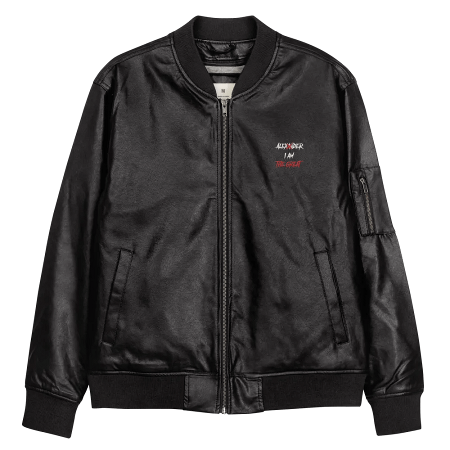I am The Great Faux Leather Bomber Jacket product image (10)