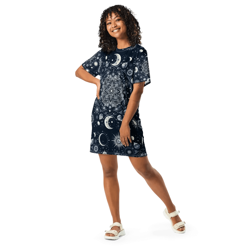 All-Over Print T-Shirt Dress product image (9)