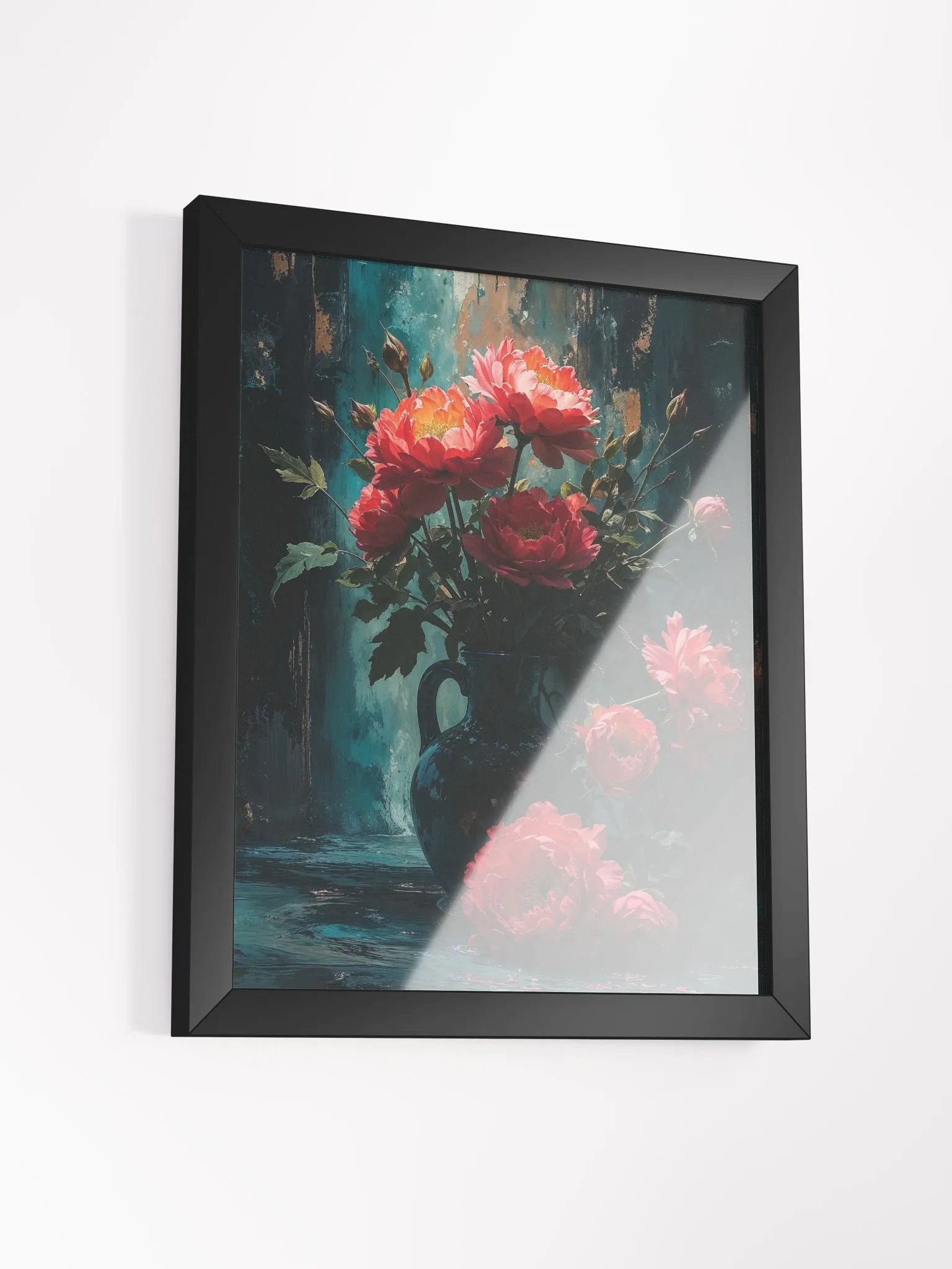 Vibrant Peony Vase Framed Print product image (16)