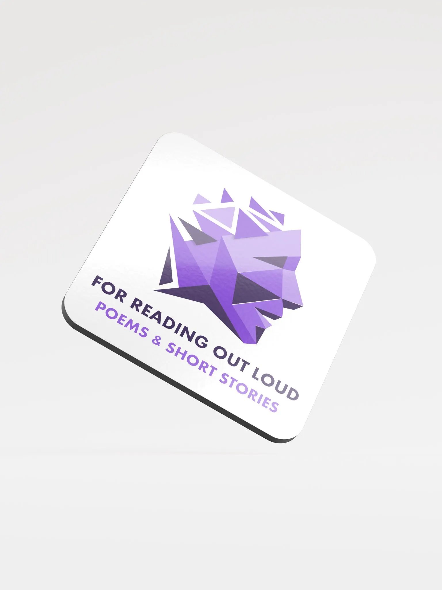 For Reading Out Loud logo Cork Coaster product image (1)