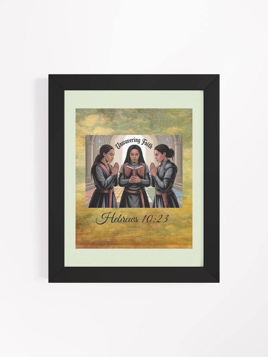 Unwavering Faith Prayerful Framed Christian Poster product image (4)
