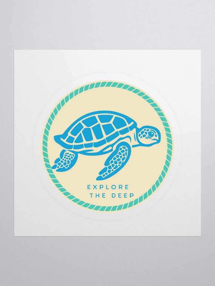 Deep Sea Explorer Turtle Sticker product image (2)