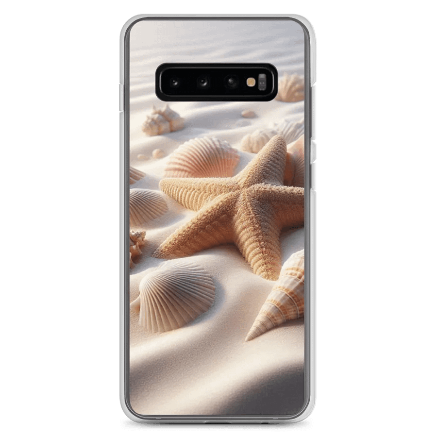 Seashell Serenity Samsung® Clear Case | AI Design product image (2)