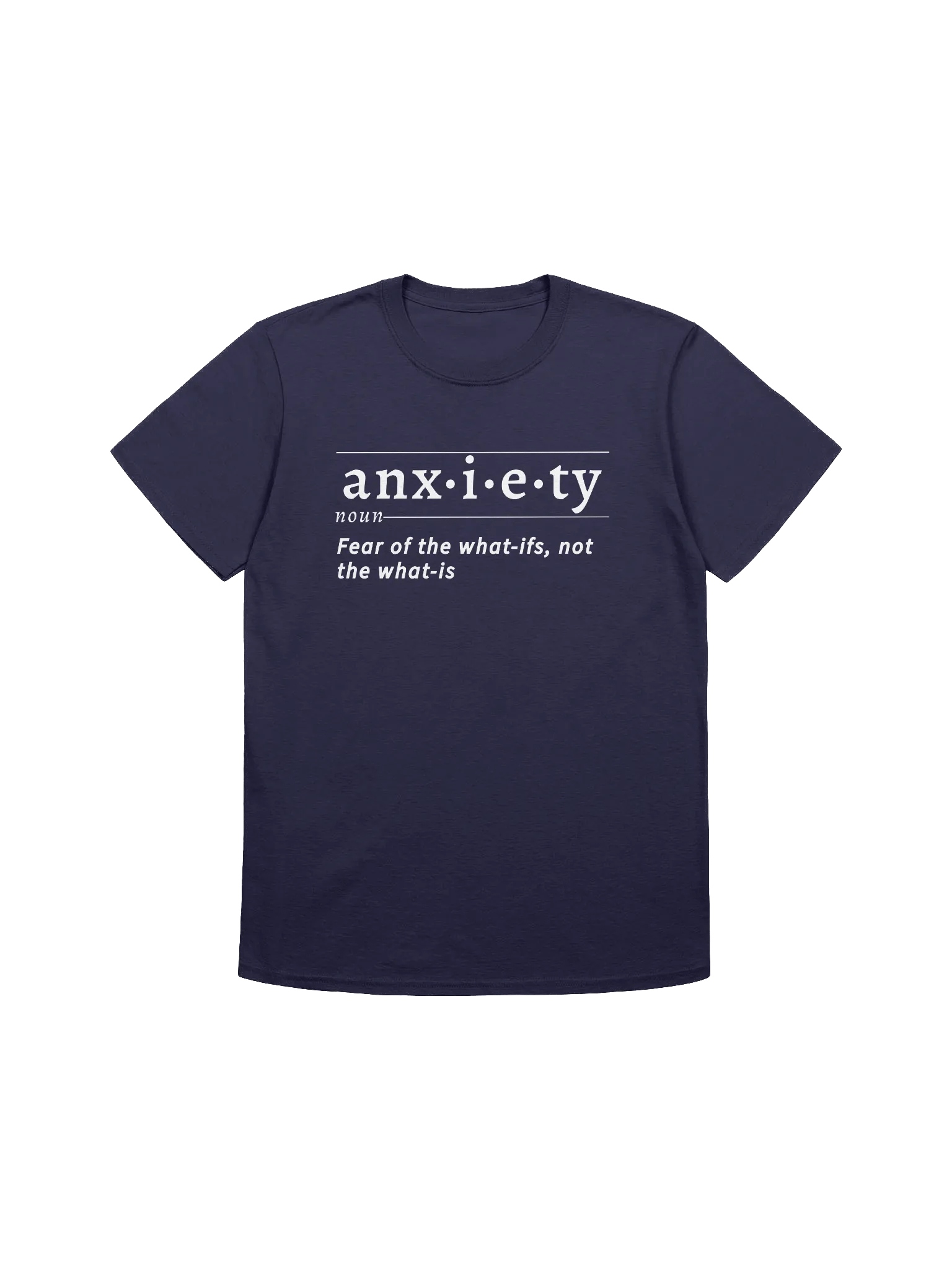 Anxiety Definition Unisex Tee wht v2 product image (1)