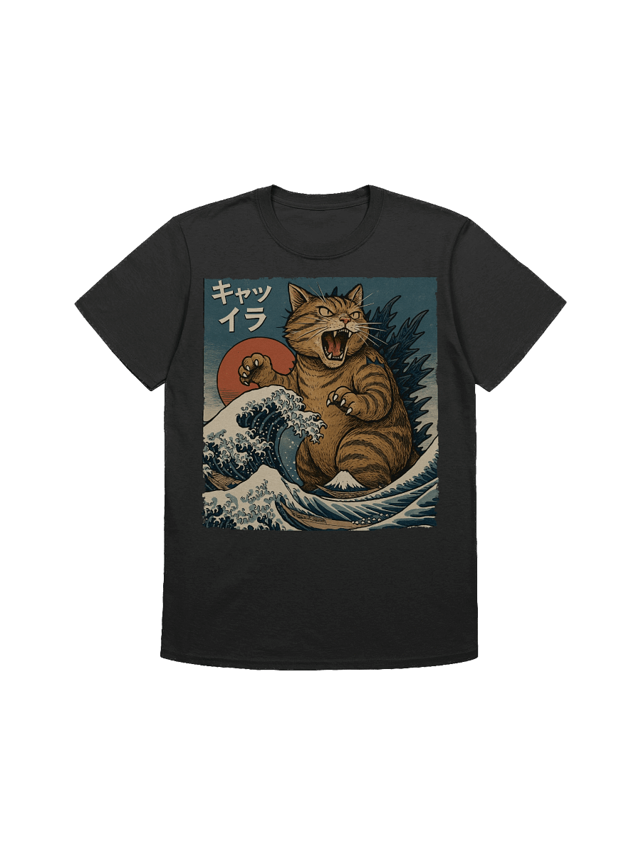 Catzilla Japanese Art T-Shirt product image (5)