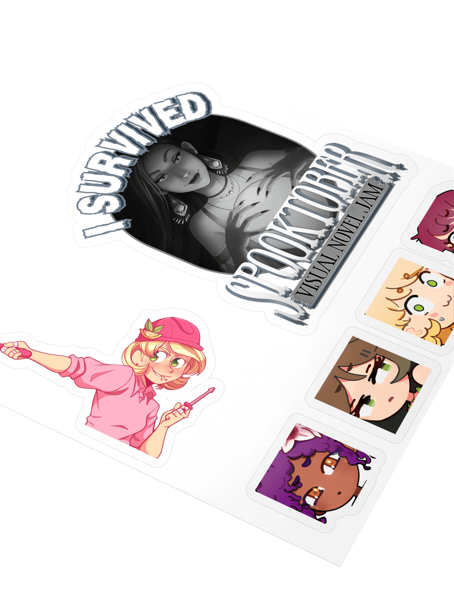 Fruit Girls I Survived Spooktober 2025 Sticker Set product image (3)