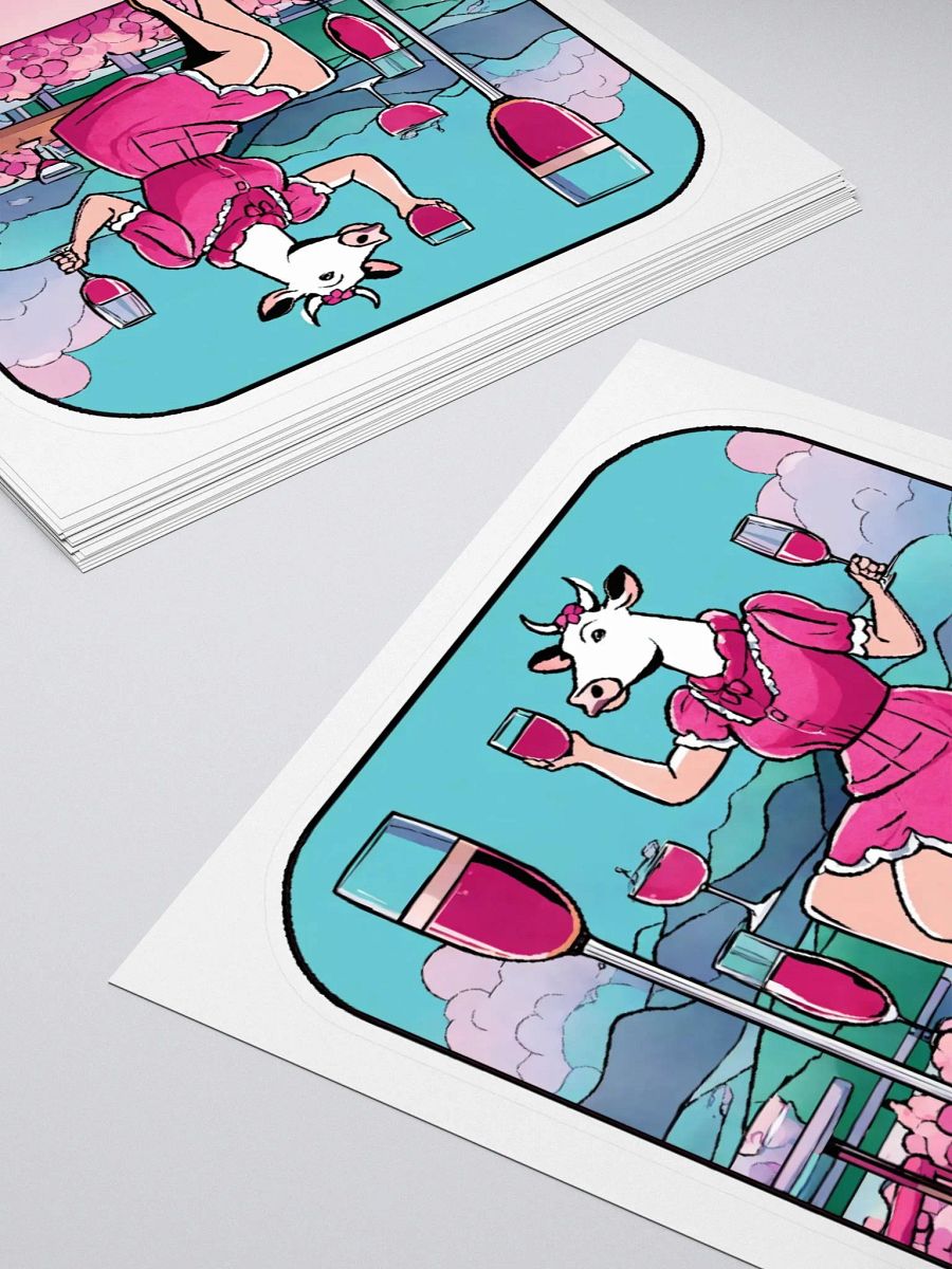 Wine Cow Sticker product image (12)
