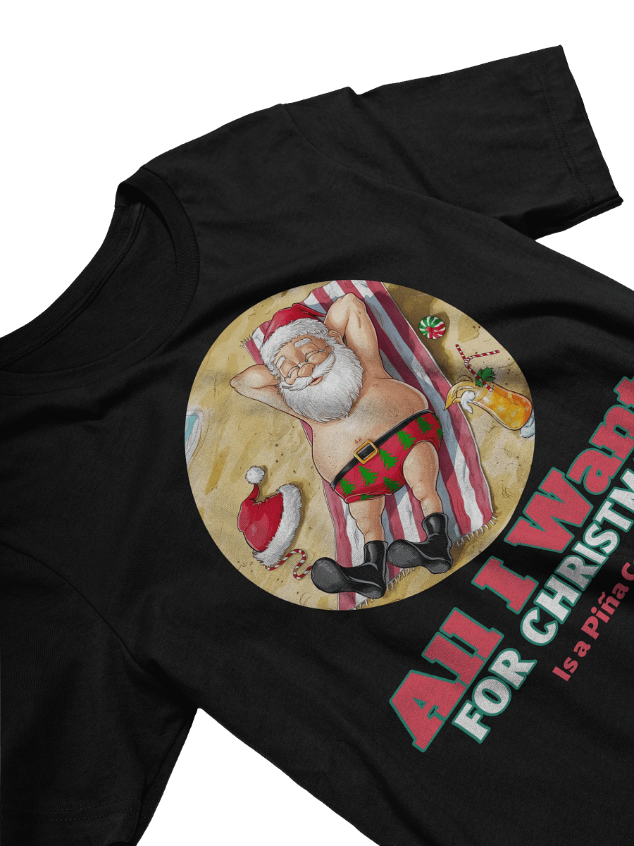 Sunny Santa Christmas Beach T-Shirt product image (4)