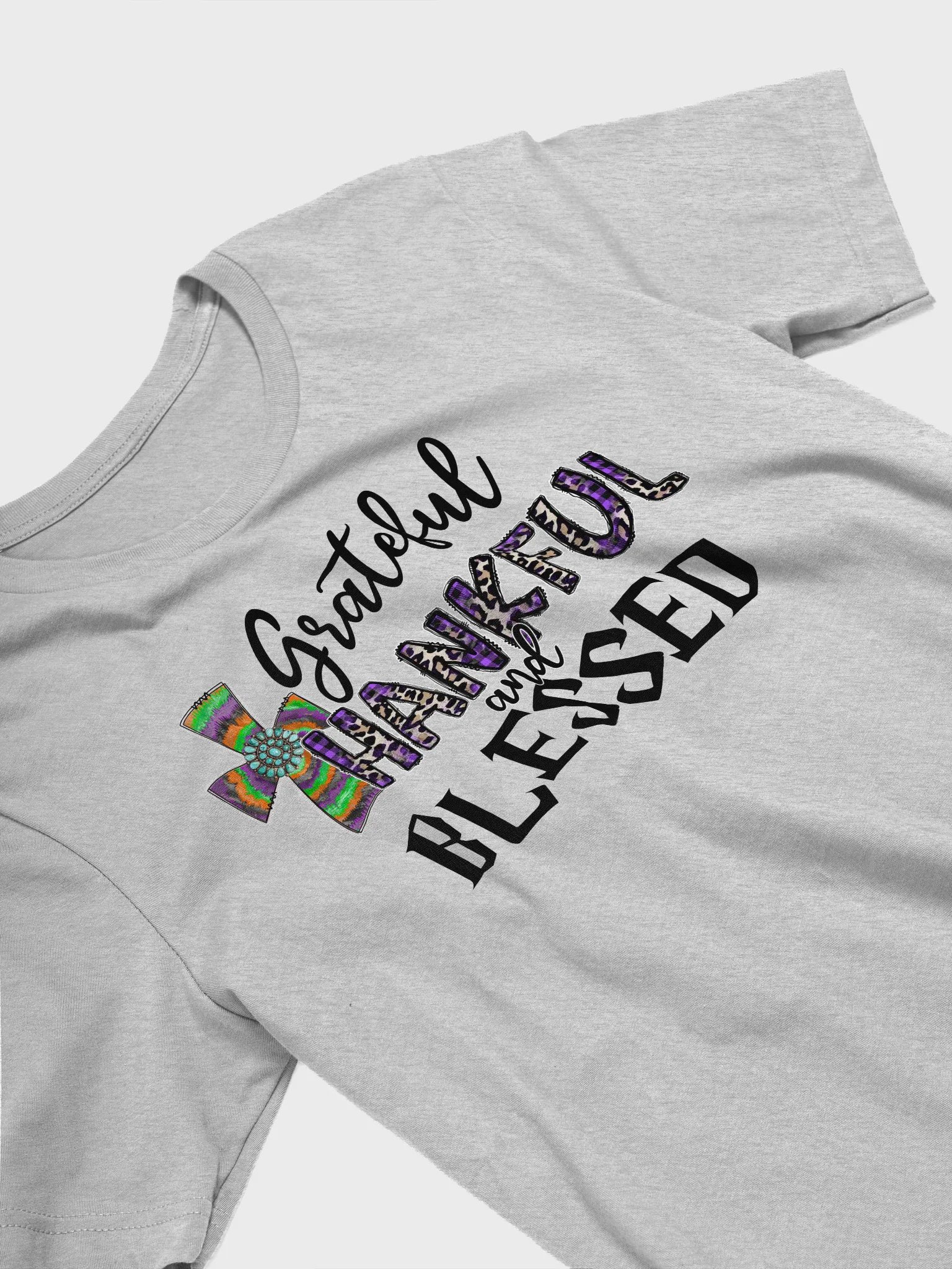 Grateful, Thankful & Blessed - Adult T-Shirt product image (6)