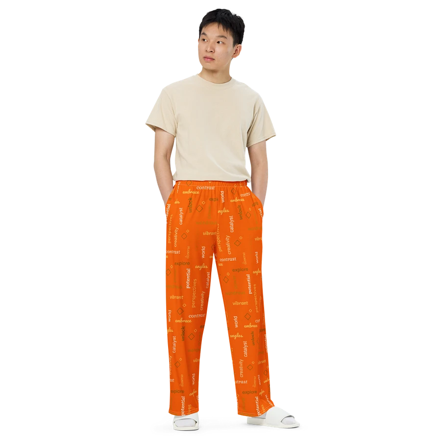 different perspectives orange PANTS product image (2)