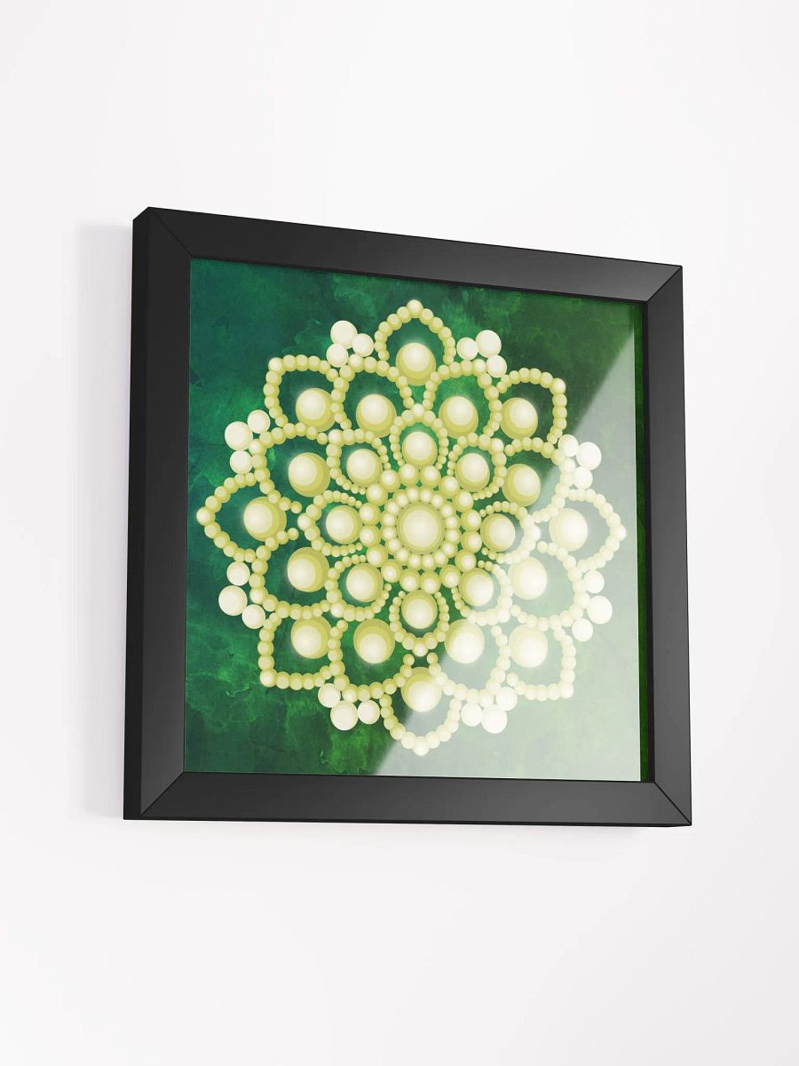 Yellow Flower Mandala Framed High-Quality Matte Poster product image (3)