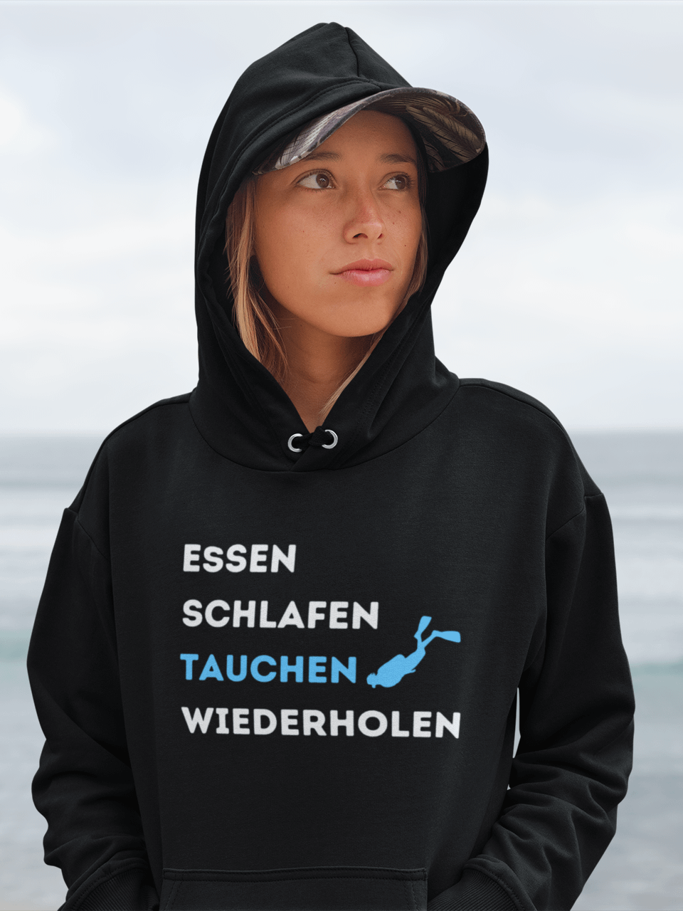 Essen Schlaffen Tauchen Hoodie product image (1)
