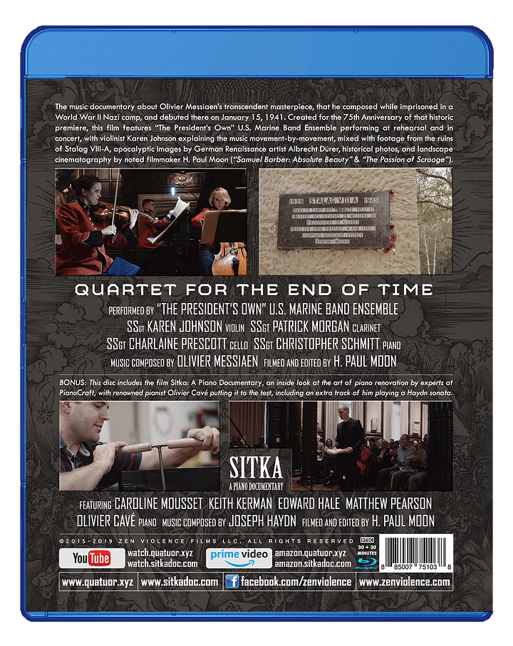 Quartet for the End of Time (w/bonus film Sitka: A Piano Documentary) product image (2)