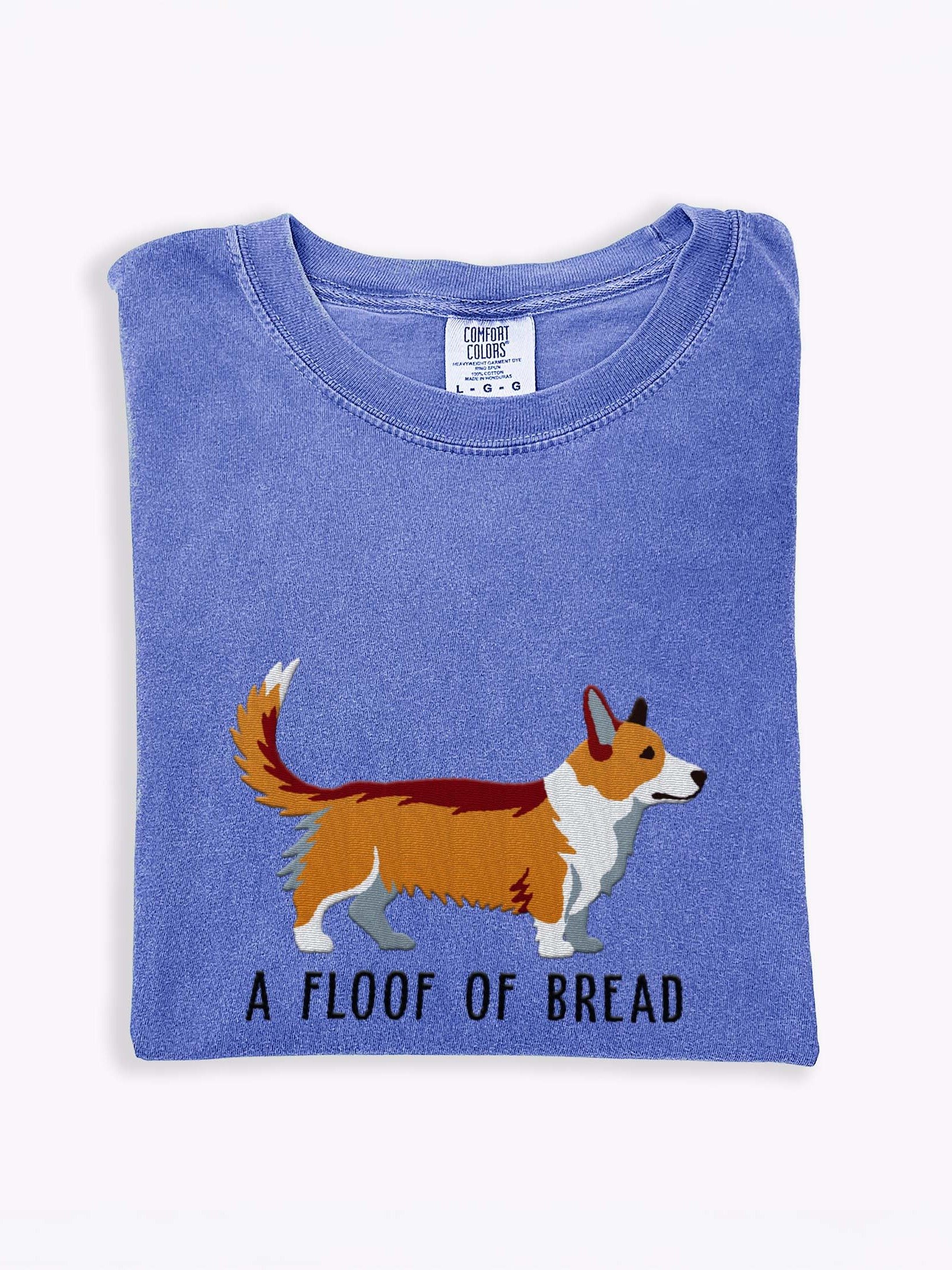 A Floof of Bread T-Shirt(Embroidered) of a Cardigan Welsh Corgi(Tan) product image (1)