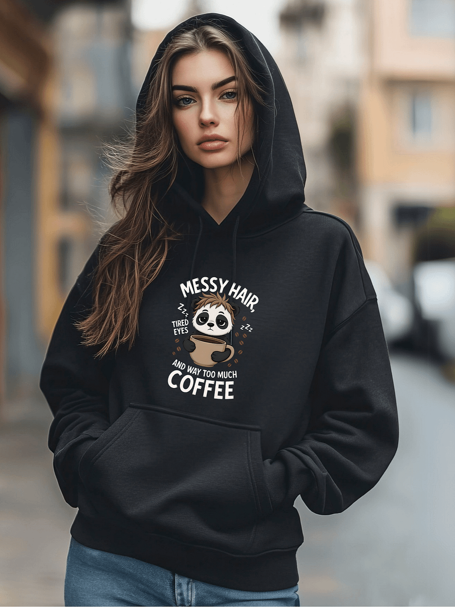 Sleepy Panda Coffee Hoodie product image (7)
