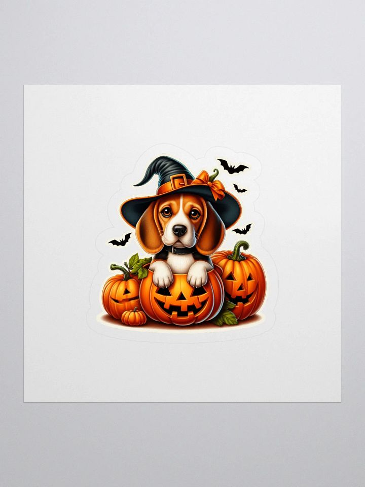 Halloween Pumpkin Beagle - Sticker product image (1)