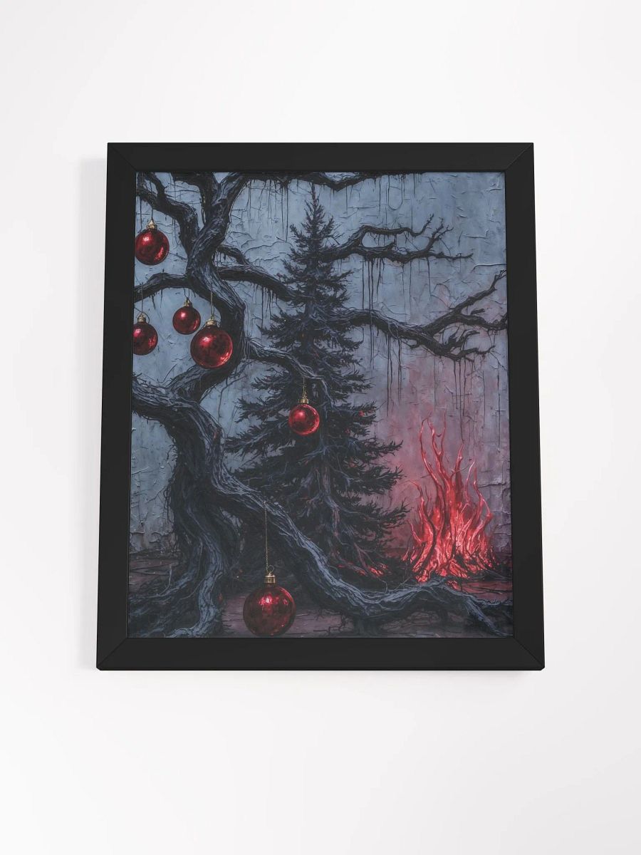 Black Christmas Tree Framed Print product image (19)
