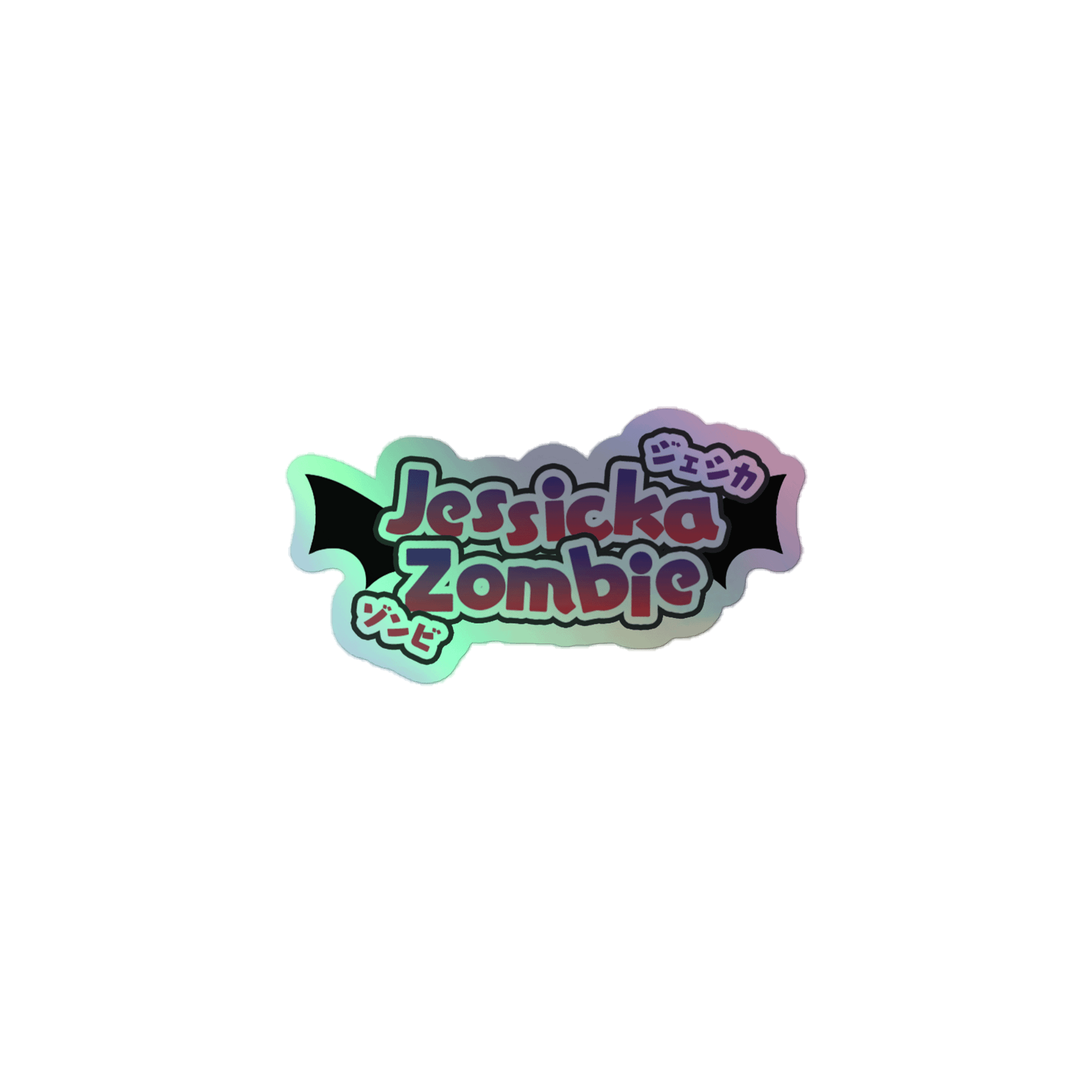 Jessicka Zombie Vtuber Holographic Sticker product image (1)
